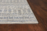 8'x12' Ivory Machine Woven Bohemian Tribal Indoor Area Rug