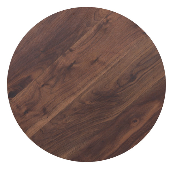 Zuo Modern Alto MDF, Steel Modern Commercial Grade Bistro Table Brown, Black MDF, Steel