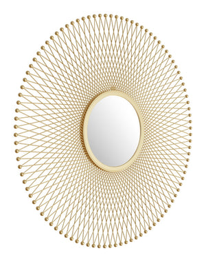 Zuo Modern Glow Iron, MDF, Glass Glam Commercial Grade Mirror Gold Iron, MDF, Glass