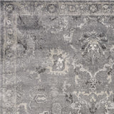 7' x 9' Polypropylene Grey Area Rug