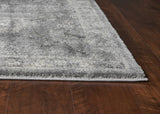 7' x 9' Polypropylene Grey Area Rug