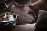 8' x 11' Espresso Brown Shag Area Rug