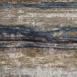 7' x 11' Viscose Ivory or Blue Area Rug