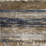 7' x 11' Viscose Ivory or Blue Area Rug