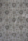 8'x11' Silver Machine Woven Traditional Floral Indoor Area Rug