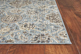 7' x 11' Viscose Slate Area Rug