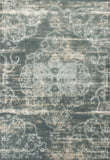 8'x11' Slate Blue Machine Woven Distressed Traditional Indoor Area Rug