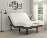 Clara Modern Adjustable Bed Base Grey and Black