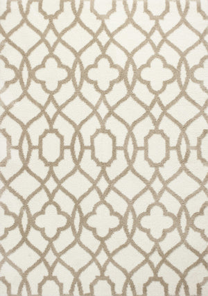 7 x 10 Microfiber Ivory or Beige Area Rug