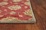 8' x 10' 6 Wool Red Area Rug