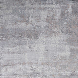 8'x10' Slate Grey Hand Loomed Abstract Brushstroke Indoor Area Rug