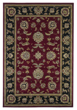 9' x 13' Polypropylene Red or Black Area Rug