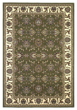 9' x 13' Polypropylene Green or Ivory Area Rug