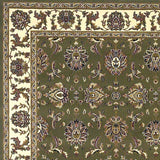 9' x 13' Polypropylene Green or Ivory Area Rug