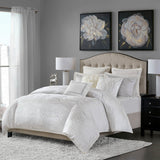 Madison Park Signature Hollywood Glam Glam/Luxury 100% Polyester Jacquard Metallic 8Pcs Comforter Set MPS10-310