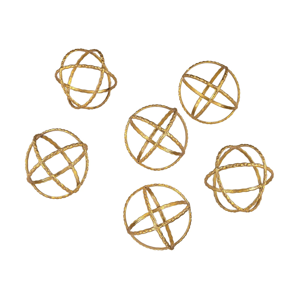 Gold Orbs (Set of 6)