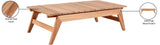 Tahiti Teak Wood Contemporary Natural Teak Outdoor Coffee Table - 47.5" W x 24" D x 14" H