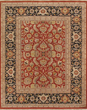 Pasargad Antique Melody Collection Navy Lamb's Wool Area Rug P-43 8X10-PASARGAD