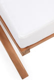 Tahiti Waterproof Fabric / Teak Wood / Foam Contemporary Off White Waterproof Fabric Outdoor Sofa - 87" W x 41" D x 30" H
