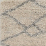 5'x8' Ivory Grey Machine Woven Chain Link Indoor Area Rug