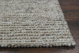 3' x 5' Natural Braided Wool Indoor Area Rug