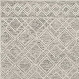 5' x 7' Sand Geometric Diamond Wool Indoor Area Rug