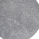 6' Round Grey Heather Plain Indoor Area Rug