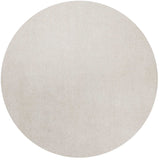 6' Ivory Round Indoor Shag Rug