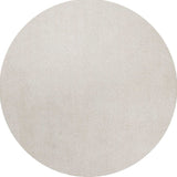 6' Ivory Round Indoor Shag Rug