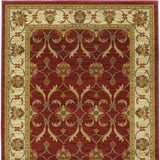 8' Round Polypropylene Ivory Area Rug