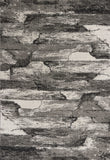 5' x 8' Grey Abstract Design Indoor Area Rug