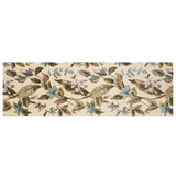 2' x 8' Runner Wool Ivory or Teal Area Rug