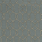 5' x 7' Spa Geometric Trellis UV Treated Indoor Area Rug