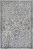 5'x8' Silver Blue Machine Woven Paisley Indoor Area Rug