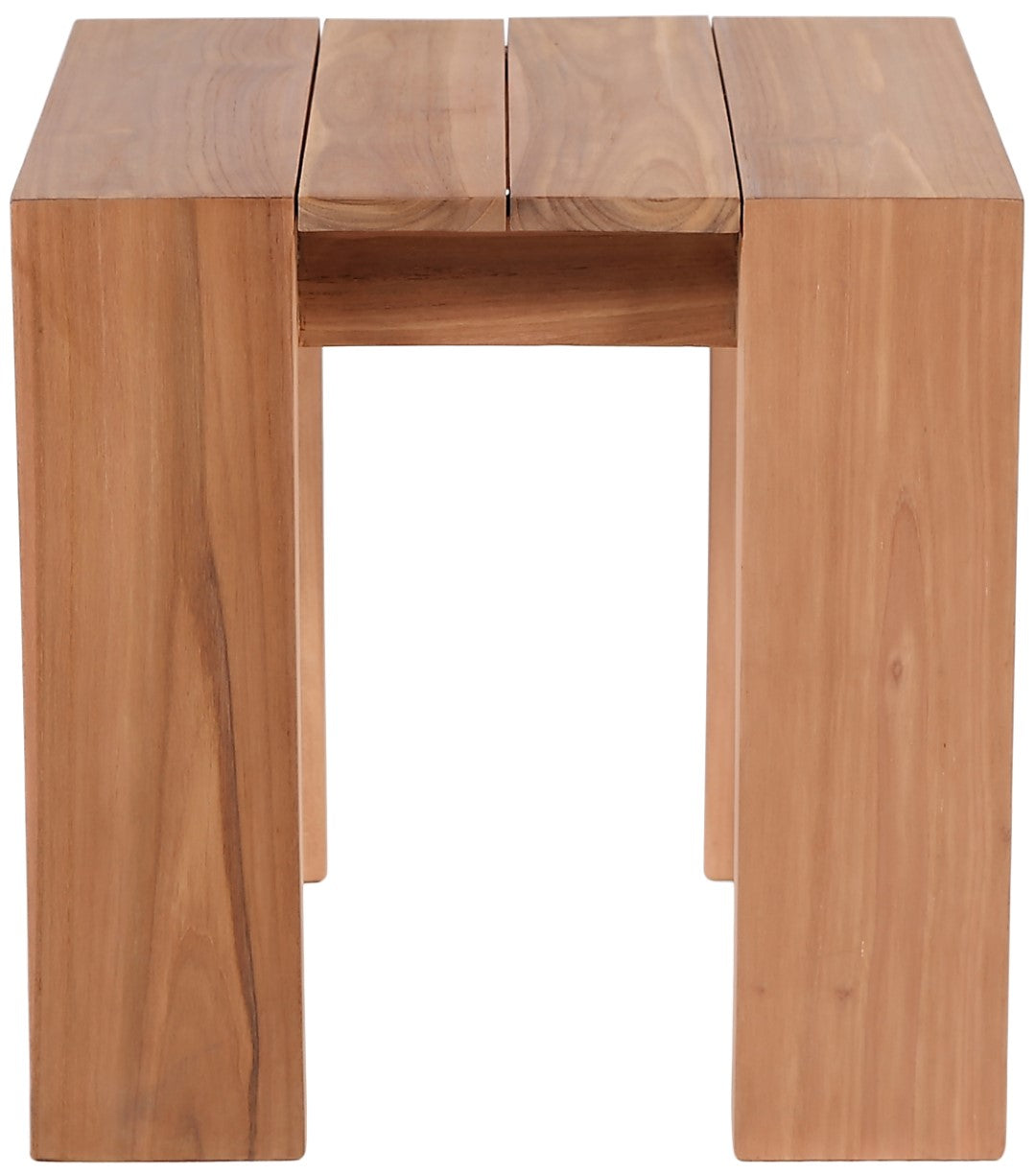 Tulum Teak Wood Outdoor End Table - Thumbnail 3