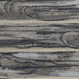 6' x 9' Grey Abstract Wood Design Indoor Area Rug