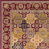 2'x3' Red Machine Woven Traditional Quatrefoil Indoor Accent Rug