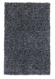 2'x4' Black Heather Indoor Shag Rug