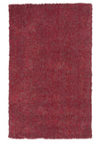 2' x 4' Polyester Red Heather Area Rug