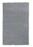 2' x 4' Polyester Grey Area Rug