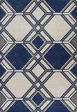 3' x 5' Ivory or Denim UV Treated Polypropylene Area Rug