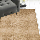 2' x 8' Beige Polypropylene Runner Rug