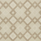 2' x 4' Ivory Diamond Wool Area Rug