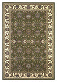 2' x 8' Green or Ivory Traditional Runner Rug