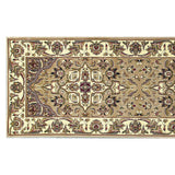 2' x 8' Beige or Ivory Medallion Runner Rug