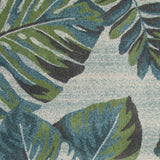 3' x 5' Teal or Green Tropical Polypropylene Area Rug