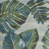 3' x 5' Teal or Green Tropical Polypropylene Area Rug