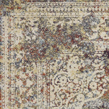 3' x 5' Multi Color Bordered Area Rug