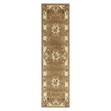 2' x 8' Beige or Ivory Medallion Runner Rug