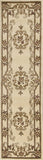 2' x 8' Ivory Medallion Runner Rug